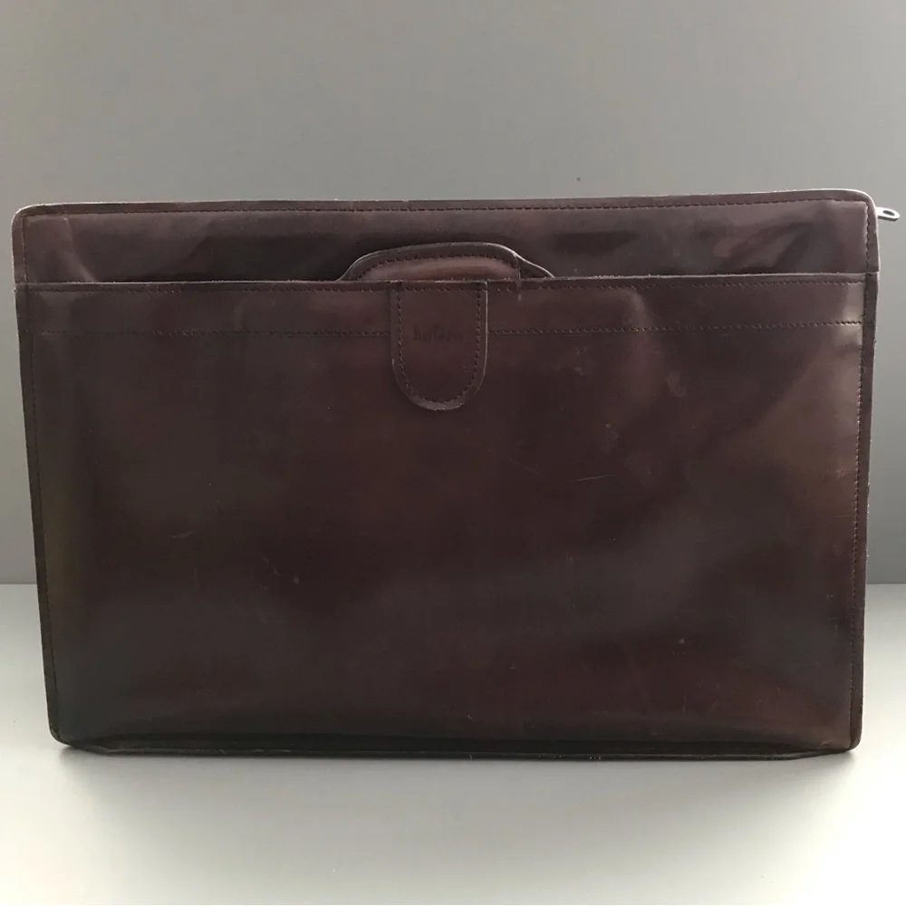 Hartmann Leather Vintage Mahogany Document Executive Briefcase 1940’s Lawyer